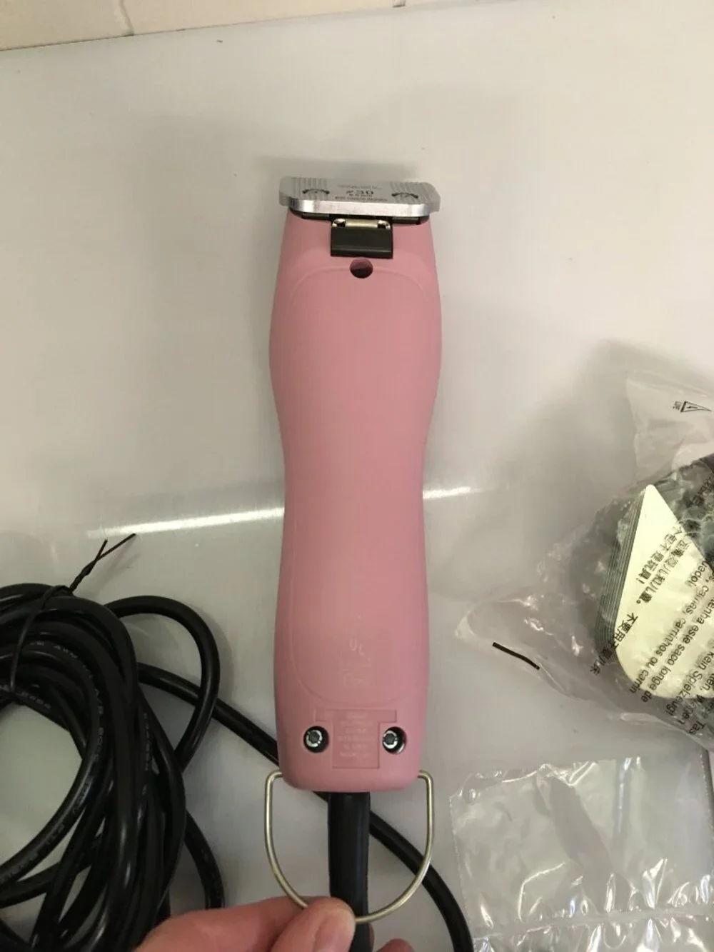 EXC Wahl Pro Animal KM2+ Corded Pet Clippers 2 Speed Pink Box #10 Blade